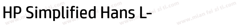 HP Simplified Hans L字体转换